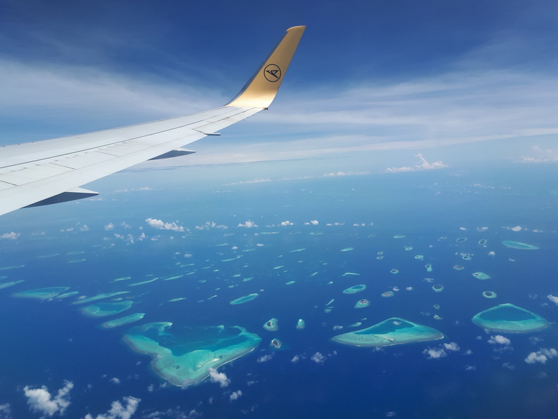 Anflug auf die Malediven